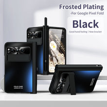 Load image into Gallery viewer, Slim Google Pixel Fold Case with Hinge Protective Screen Protector Pen Slot and Stylus