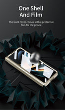 Load image into Gallery viewer, Plated Galaxy Z Fold5 Case with Front Screen Protector & Flat Hinge Protection & Hidden Stand