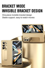 Load image into Gallery viewer, Leather Galaxy Z Fold5 Case with Front Screen Protector With Hidden Kick-Stand