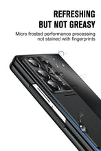 Lade das Bild in den Galerie-Viewer, Ultra-thin Electroplated Galaxy Z Fold5 Case with Front Screen Protector Pen Slot Free Stylus & Kick-stand