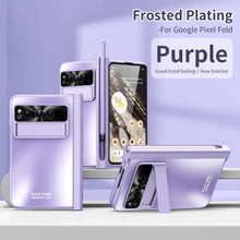 Load image into Gallery viewer, Slim Google Pixel Fold Case with Hinge Protective Screen Protector Pen Slot and Stylus