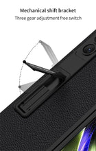 Load image into Gallery viewer, Leather Samsung Galaxy Z Fold5 Case With Film Kickstand