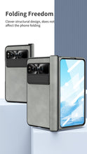 Carregar imagem no visualizador da galeria, Plain leather Google Pixel Fold Case folding anti-fall hinge all-inclusive protective case