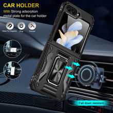 Load image into Gallery viewer, Samsung Z Flip 5 Case Metal Ring Car Magnetic Bracket Protective Case