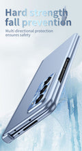 Cargar imagen en el visor de la galería, Electroplated Folding Case For Galaxy Z Fold5 With Double Hinge Protector and Free Stylus