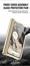 Carregar imagem no visualizador da galeria, Electroplating Google Pixel Fold Case All Inclusive Double Pen Tray Hinge with Screen Protector and Free stylus