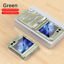 Cargar imagen en el visor de la galería, Electroplating Samsung Galaxy Z Flip5 Case With transparent hinge all-inclusive drop-proof protective Case