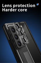 Cargar imagen en el visor de la galería, Samsung Z Fold5/Fold4/Fold3 Aluminum Alloy Case With Hinge Protective case & Pen Slot Free Stylus