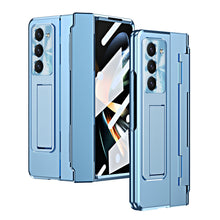 Load image into Gallery viewer, Plated Galaxy Z Fold5 Case with Front Screen Protector & Flat Hinge Protection & Hidden Stand