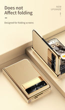 Lade das Bild in den Galerie-Viewer, Ultra-thin Leather Electroplating Google Pixel Fold Case All-Inclusive Hinge with Screen Protector