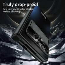 Charger l'image dans la galerie, Frosted Plating Google Pixel Fold Case with Hinge Protector Screen Protector and Hidden Kickstand