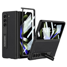 Load image into Gallery viewer, Leather Samsung Galaxy Z Fold5 Case With Film Kickstand