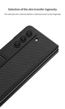 Load image into Gallery viewer, Leather Samsung Galaxy Z Fold5 Case With Film Kickstand