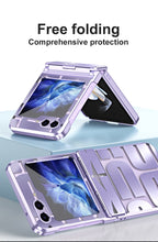 Cargar imagen en el visor de la galería, Electroplating Samsung Galaxy Z Flip5 Case With transparent hinge all-inclusive drop-proof protective Case