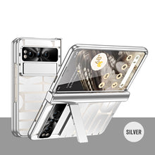 Carregar imagem no visualizador da galeria, Slim Google Pixel Fold Case with Dual Hinge Protective Screen Protector and Hidden Kickstand
