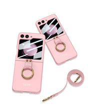 Cargar imagen en el visor de la galería, Ultra-thin Delicate Strap Samsung Flip5 Phone Case Bracket Case