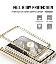 Carregar imagem no visualizador da galeria, Slim Google Pixel Fold Case with Dual Hinge Protective Screen Protector and Hidden Kickstand