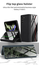 Load image into Gallery viewer, Samsung Z Fold5 Painted Plain Leather Business Protective Phone Case