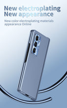 Cargar imagen en el visor de la galería, Electroplated Folding Case For Galaxy Z Fold5 With Double Hinge Protector and Free Stylus