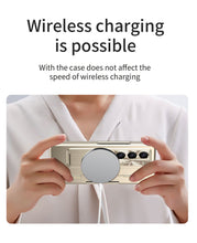 Load image into Gallery viewer, Plated Galaxy Z Fold5 Case with Front Screen Protector & Flat Hinge Protection & Hidden Stand