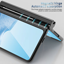 Charger l'image dans la galerie, Slim Anodized Google Pixel Fold Case with Hinge Protective Screen Protector Pen Slot and Stylus