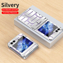 Cargar imagen en el visor de la galería, Electroplating Samsung Galaxy Z Flip5 Case With transparent hinge all-inclusive drop-proof protective Case