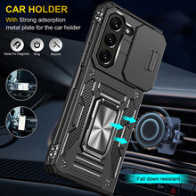 Cargar imagen en el visor de la galería, Samsung Galaxy Z Fold5 Case Armor Heavy Duty Shell Magnetic Car Holder and Lens Slide(Pre-sell)
