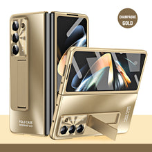 Load image into Gallery viewer, Plating Galaxy Z Fold5 Case with Front Screen Protector & Hidden Stand