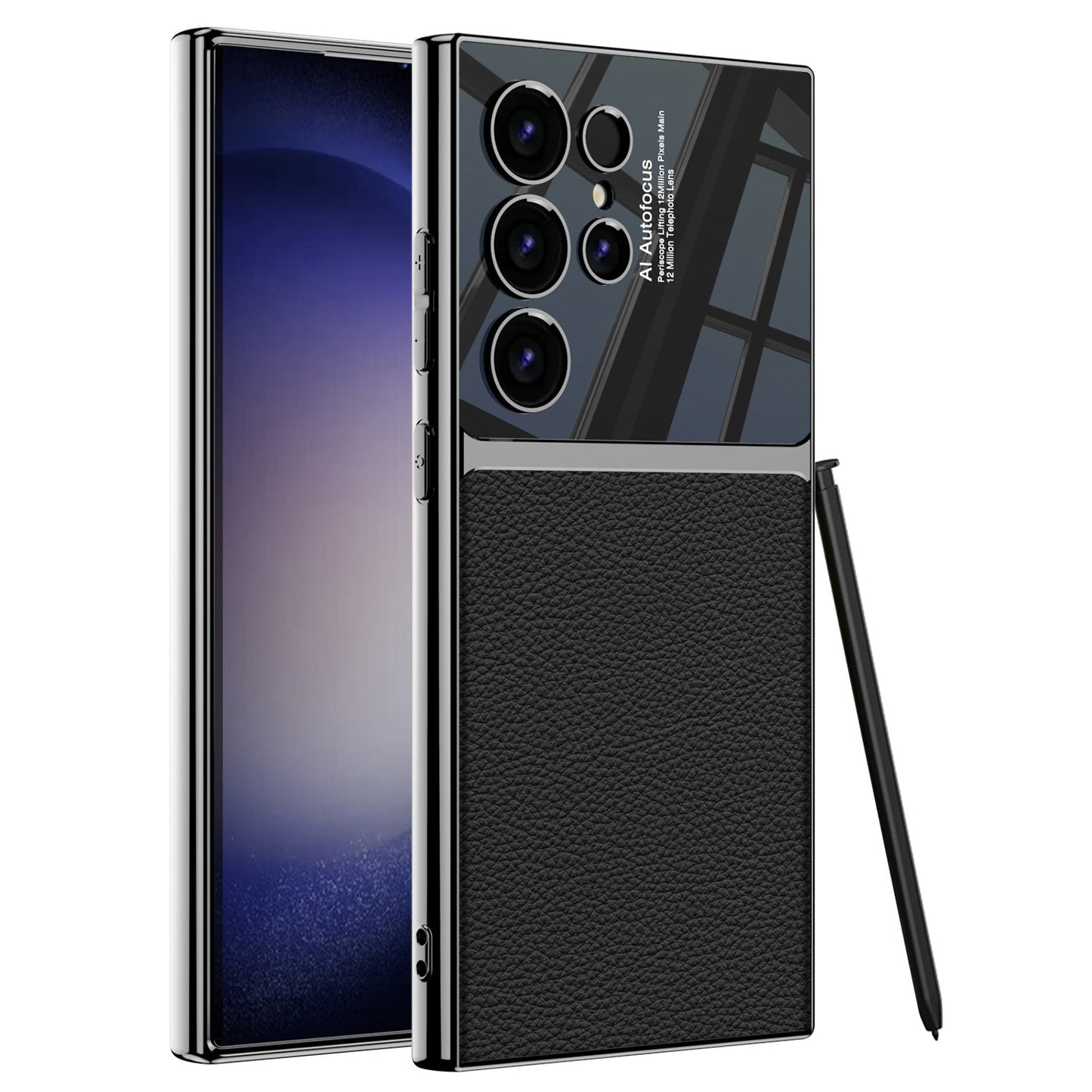 S24U Cross-Border Phone Case with Carbon Fiber Texture for S24 Ultra S24 Series