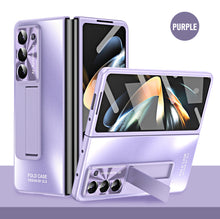 Load image into Gallery viewer, Plating Galaxy Z Fold5 Case with Front Screen Protector & Hidden Stand