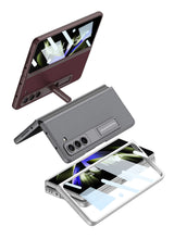 Load image into Gallery viewer, Leather Samsung Galaxy Z Fold5 Case With Film Kickstand