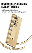 Load image into Gallery viewer, Leather Galaxy Z Fold5 Case with Front Screen Protector With Hidden Kick-Stand