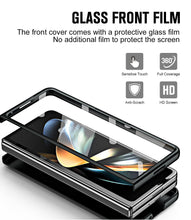 Lade das Bild in den Galerie-Viewer, Ultra-thin Electroplated Galaxy Z Fold5 Case with Front Screen Protector Pen Slot Free Stylus & Kick-stand