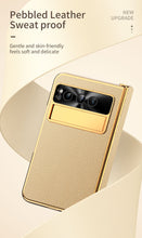 Lade das Bild in den Galerie-Viewer, Ultra-thin Leather Electroplating Google Pixel Fold Case All-Inclusive Hinge with Screen Protector