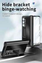 Cargar imagen en el visor de la galería, Samsung Z Fold5/Fold4/Fold3 Aluminum Alloy Case With Hinge Protective case & Pen Slot Free Stylus