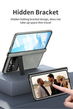 Carregar imagem no visualizador da galeria, Plain leather Google Pixel Fold Case folding anti-fall hinge all-inclusive protective case