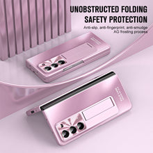 Load image into Gallery viewer, Plating Galaxy Z Fold5 Case with Front Screen Protector & Hidden Stand