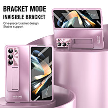 Load image into Gallery viewer, Plating Galaxy Z Fold5 Case with Front Screen Protector & Hidden Stand