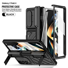 Cargar imagen en el visor de la galería, Ultra Strong Drop Prevention Case For Samsung Galaxy Z Fold5 With Bracket and Front Film Free Stylus