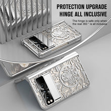 Carregar imagem no visualizador da galeria, Electroplating Google Pixel Fold Case All Inclusive Double Pen Tray Hinge with Screen Protector and Free stylus