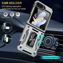 Load image into Gallery viewer, Samsung Z Flip 5 Case Metal Ring Car Magnetic Bracket Protective Case