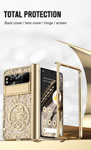Carregar imagem no visualizador da galeria, Electroplating Google Pixel Fold Case All Inclusive Double Pen Tray Hinge with Screen Protector and Free stylus