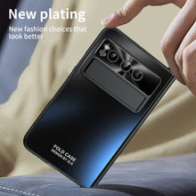Charger l'image dans la galerie, Frosted Plating Google Pixel Fold Case with Hinge Protector Screen Protector and Hidden Kickstand