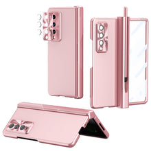 Cargar imagen en el visor de la galería, Pen Holder Luxury Full Protection Case for Samsung Galaxy Z Fold4 5G Fold3 with Tempered Glass Film