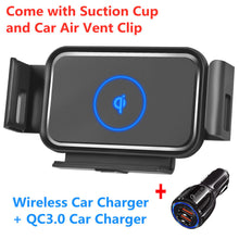 Load image into Gallery viewer, QI Wireless Car Charger For Samsung Galaxy Fold Fold 2 Fold 3 Car Charger Fast Wireless Charging Car Phone Holder