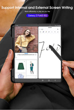 Carregar imagem no visualizador da galeria, Frosted Translucent Case For Samsung Galaxy Z Fold 3 5G Magnetic Holder TPU Frame Hard Back Cover For Galaxy Z Fold3 5G Case