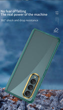 Cargar imagen en el visor de la galería, Airbag Bumper With Glass Frame Cover For Samsung Galaxy Z Fold 4 Case Shockproof Clear Soft Edge Case For Galaxy Z Fold4 5G