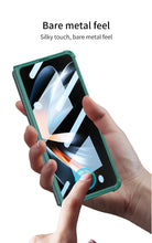 Cargar imagen en el visor de la galería, Airbag Bumper With Glass Frame Cover For Samsung Galaxy Z Fold 4 Case Shockproof Clear Soft Edge Case For Galaxy Z Fold4 5G