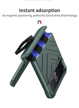 Cargar imagen en el visor de la galería, Magnetic Armored Cover For Samsung Galaxy Z Flip Fold 3 Case All-included Hinge Bracket Hard For Galaxy Z Flip3 Fold3 5G