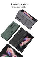 Cargar imagen en el visor de la galería, Heavy duty Armor Magnetic Hinge Cover For Samsung Galaxy Z Fold 3 5G Case Anti-knock Stand Cover For Galaxy Z Fold 3 Funda